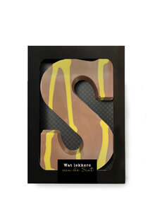 Luxe gevulde chocoladeletter melk-pistache