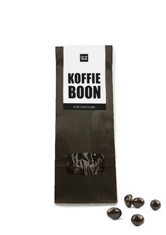 Koffieboon in pure chocolade