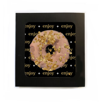 DONUT VAN MELKCHOCOLADE  &bull;  ENJOY