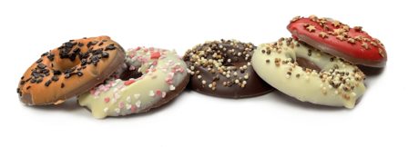 DONUT VAN MELKCHOCOLADE  &bull;  HO HO HO