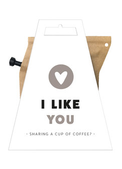 I LIKE YOU coffeebrewer gift cardd