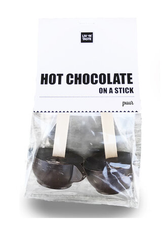 Hot chocolate stick, PUUR, 2 stuks • doos/12