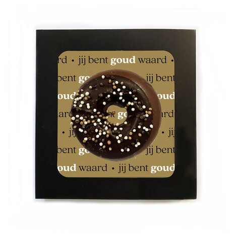 DONUT VAN MELKCHOCOLADE  •  GOUD WAARD (GOUD)