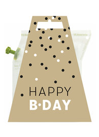 HAPPY B-DAY teabrewer gift card (kraft)