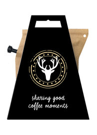 HO HO HO ZWART *STERREN* coffeebrewer gift card