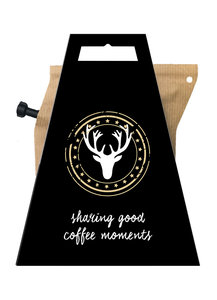 HO HO HO ZWART *STERREN* coffeebrewer gift card